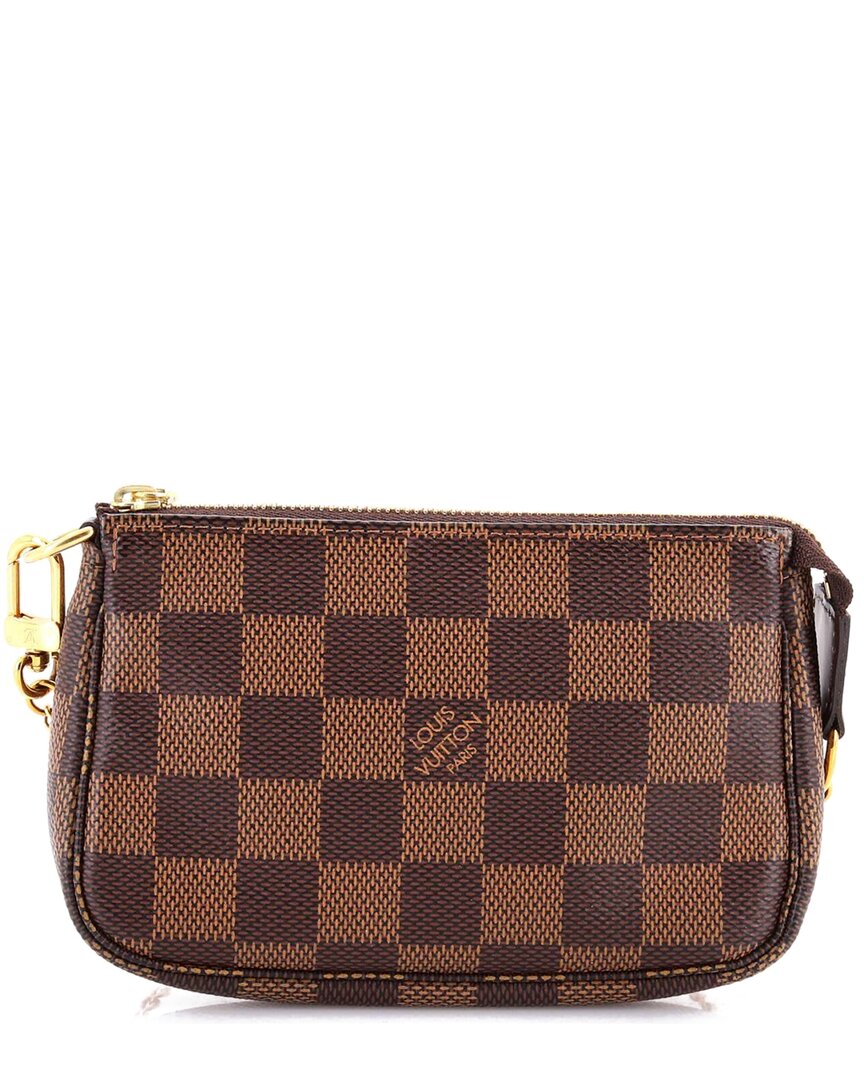LOUIS VUITTON Pre-owned Brown Damier Pochette Accessoires Mini (authentic Pre-loved)
