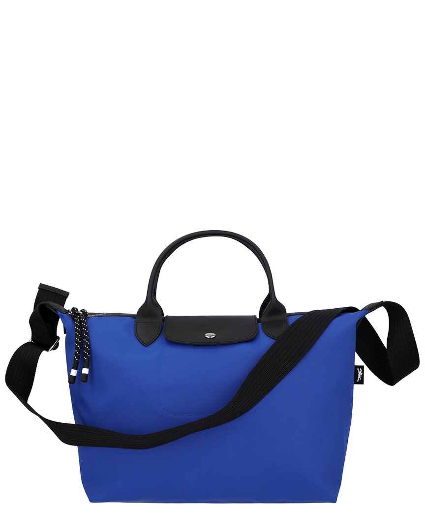 Longchamp Le Pliage Energy Canvas Shoulder Bag In Blue ModeSens