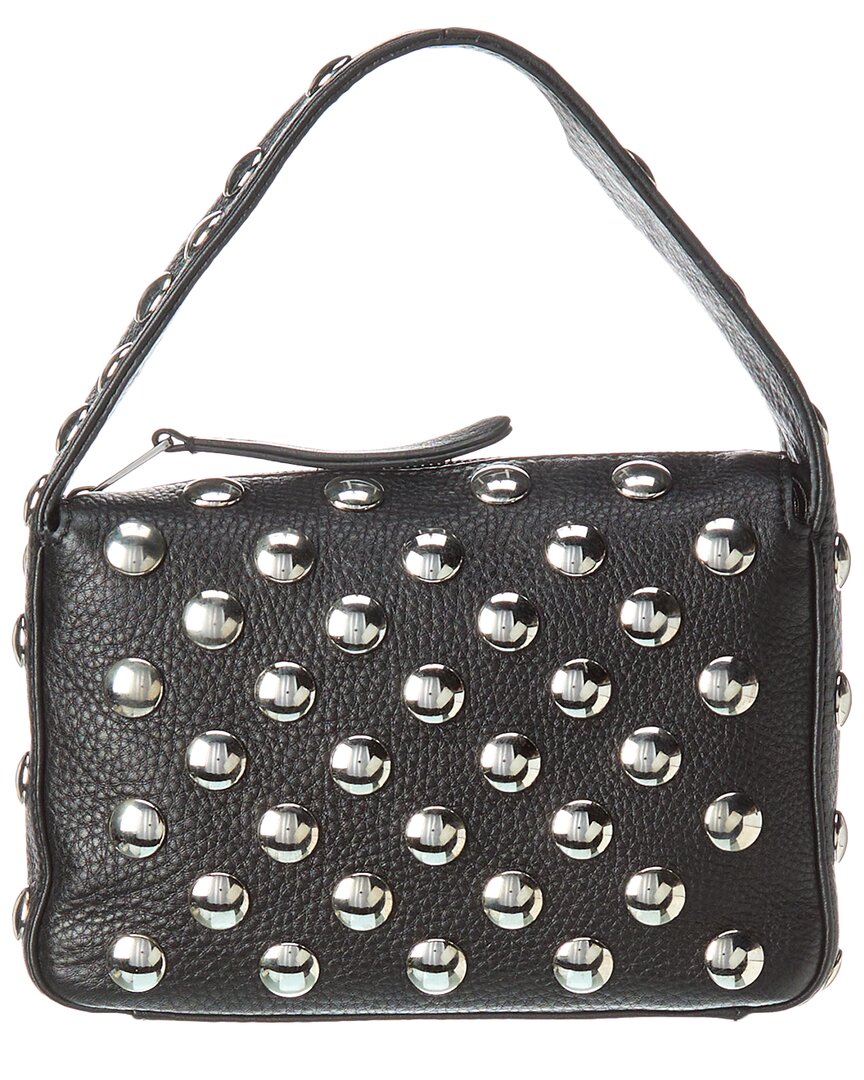 Khaite The Elene Small Leather Shoulder Bag In Black