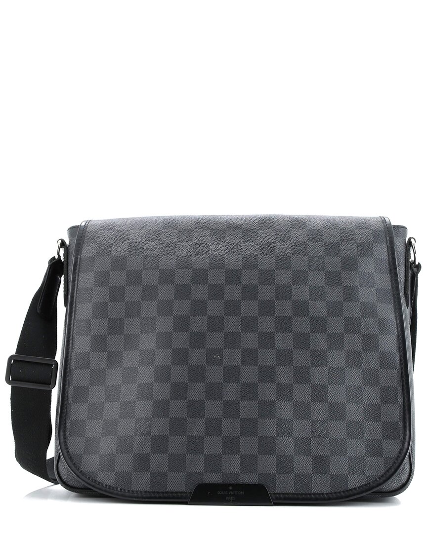 Pre-owned Louis Vuitton Daniel Messenger Bag Damier Graphite Mm (authentic Pre-loved)