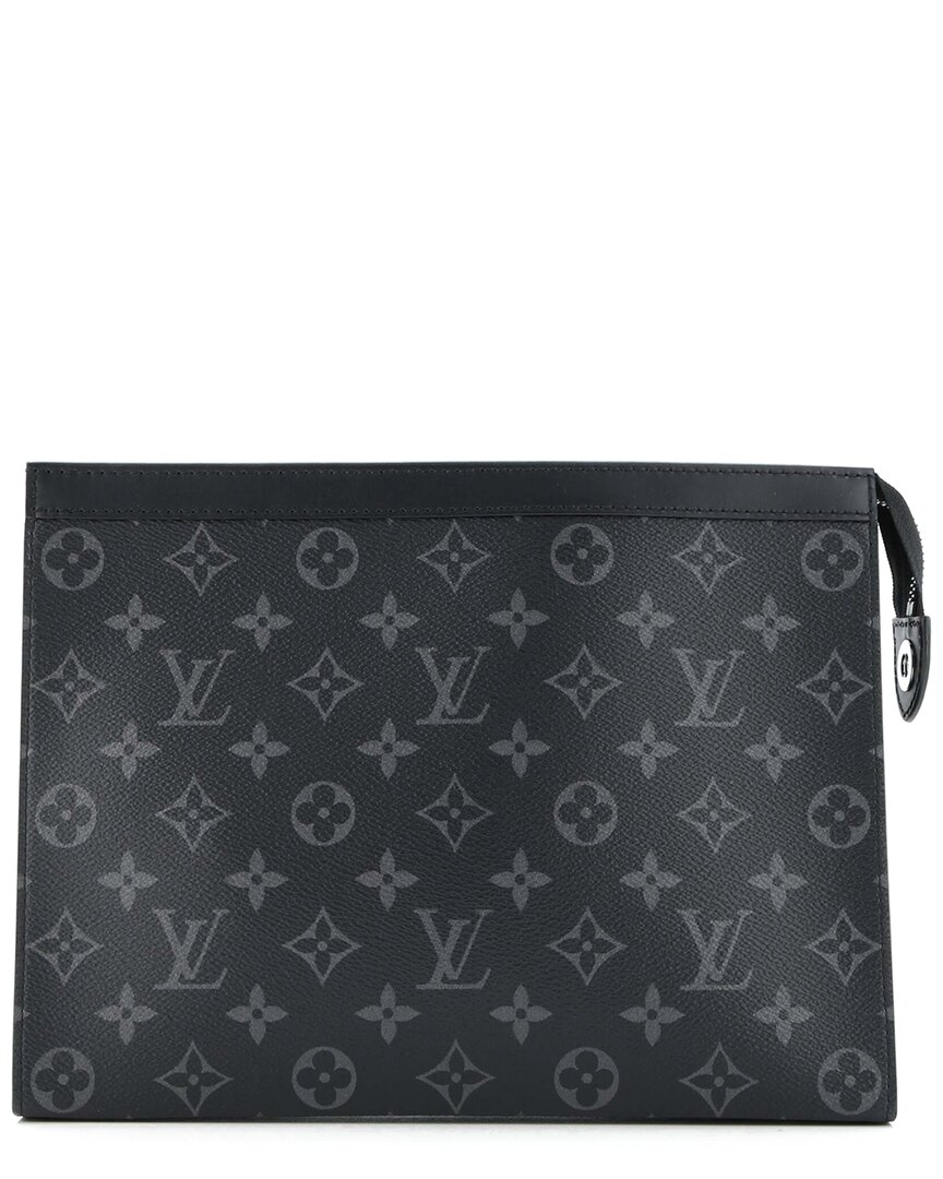 Pre-owned Louis Vuitton Pochette Voyage Monogram Eclipse Canvas Mm (authentic Pre-loved)
