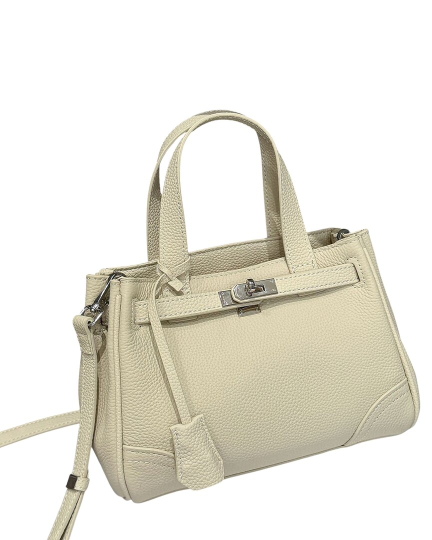 Bella Desert Leather Satchel In Brown