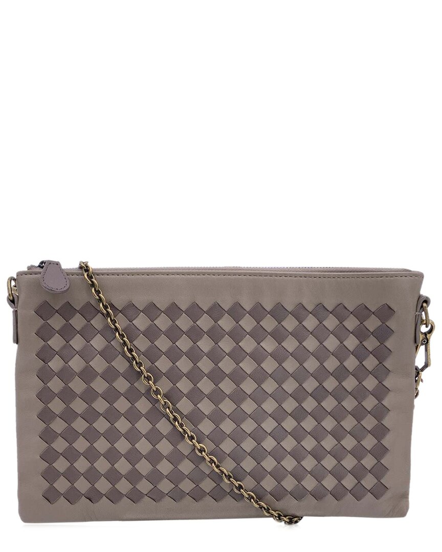 Bottega Veneta Brown Leather Shoulder Bag Pouch (authentic Pre-loved)