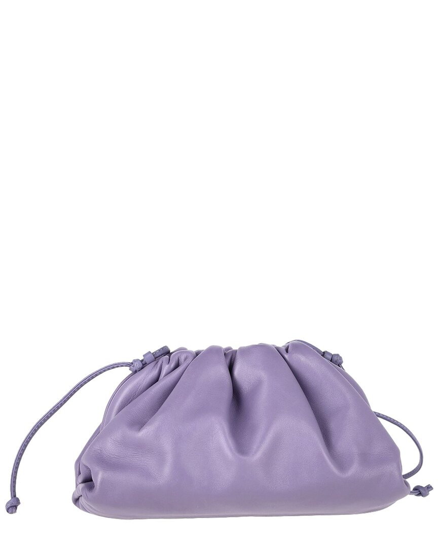 Bottega Veneta Pastel Purple Lambskin Leather Mini Pouch (authentic Pre-loved)