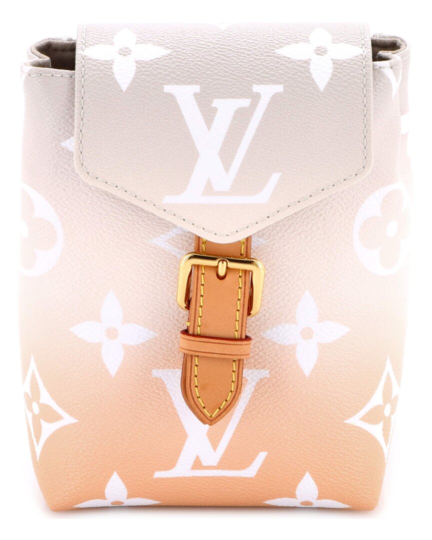 Pre-owned Louis Vuitton Beige Monogram Giant Tiny Backpack By The Pool (authentic Pre-  Loved)