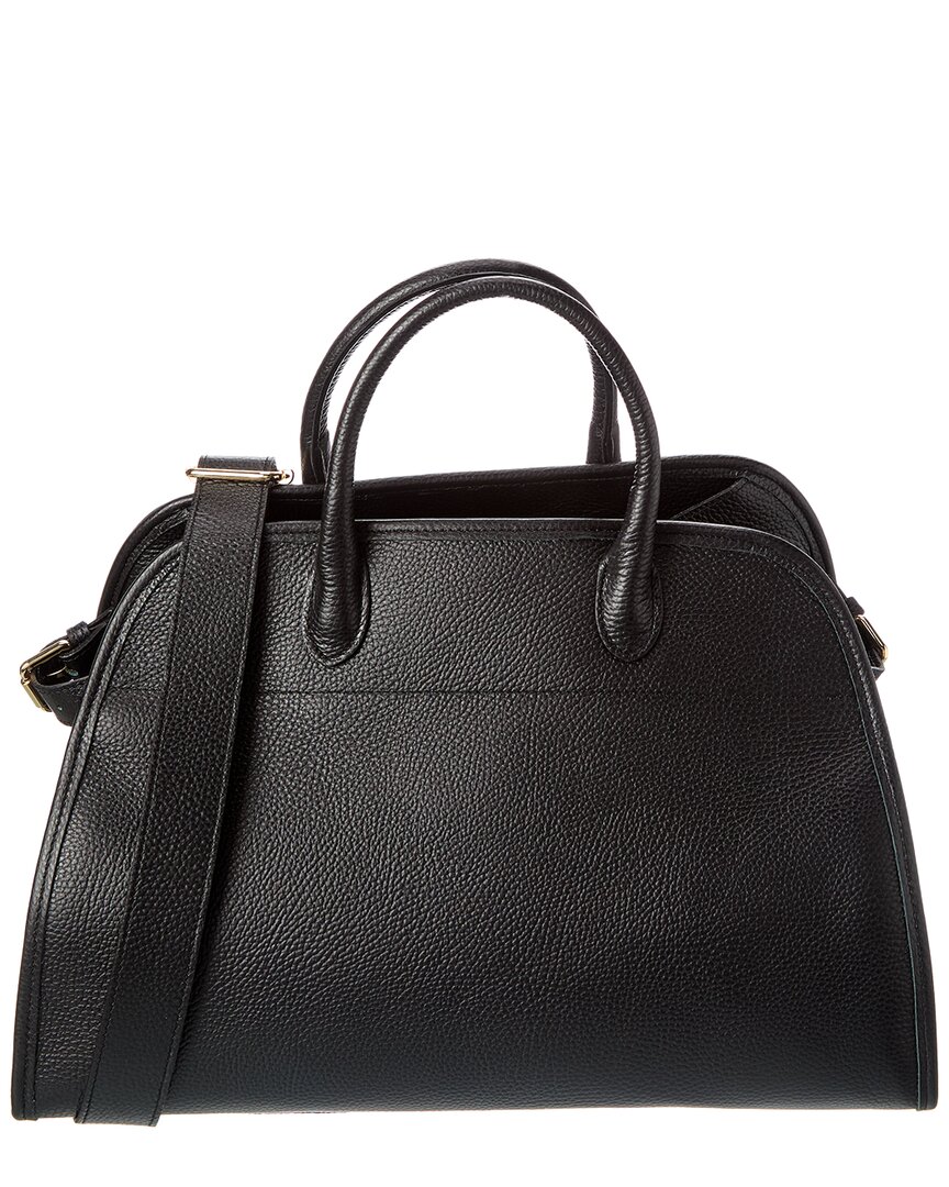 Isabella Rosetti Phoebe Leather Tote In Black