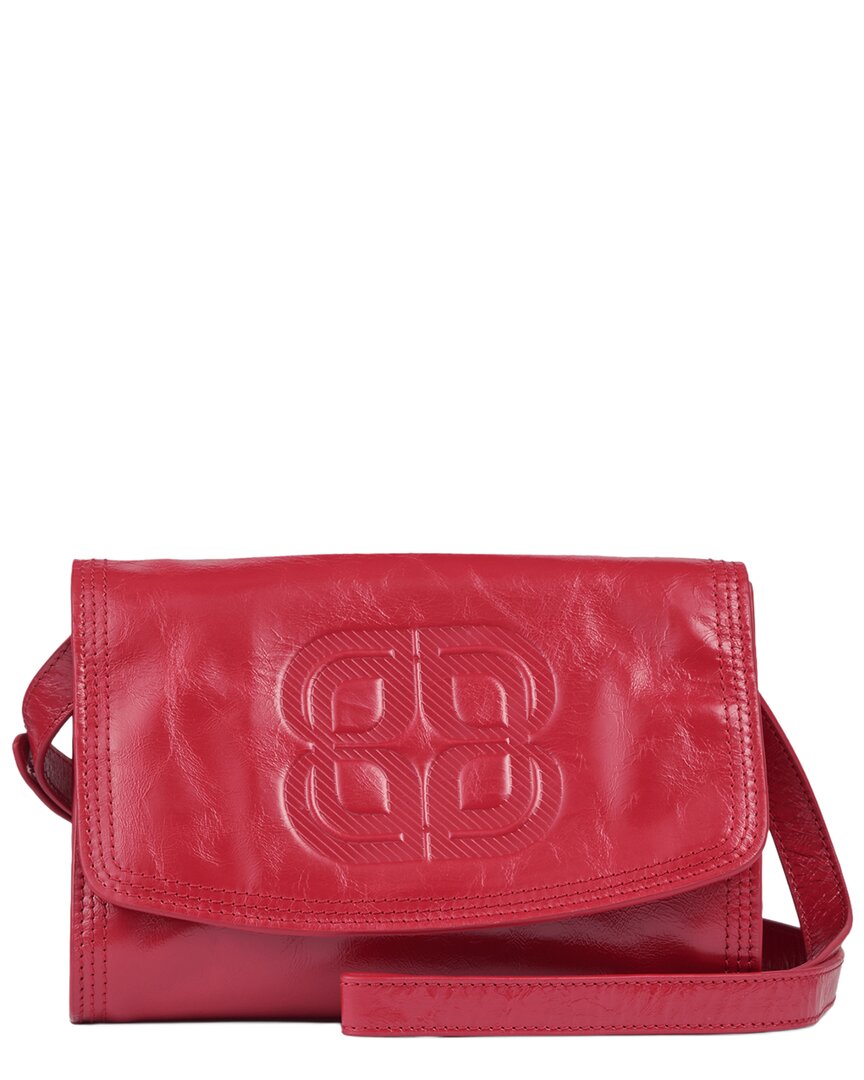 Lk Bennett Dana Embossed Patent Crossbody