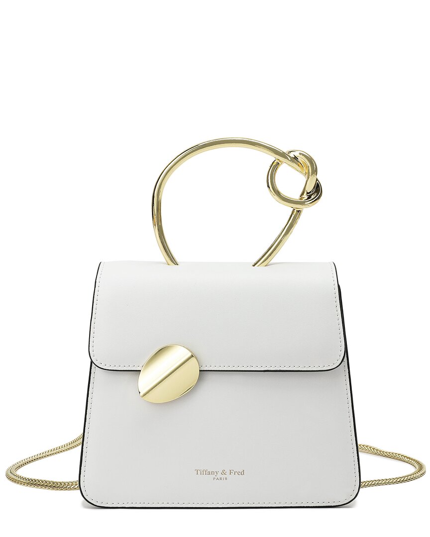 Tiffany & Fred Leather Top Handle Shoulder Bag In Gold