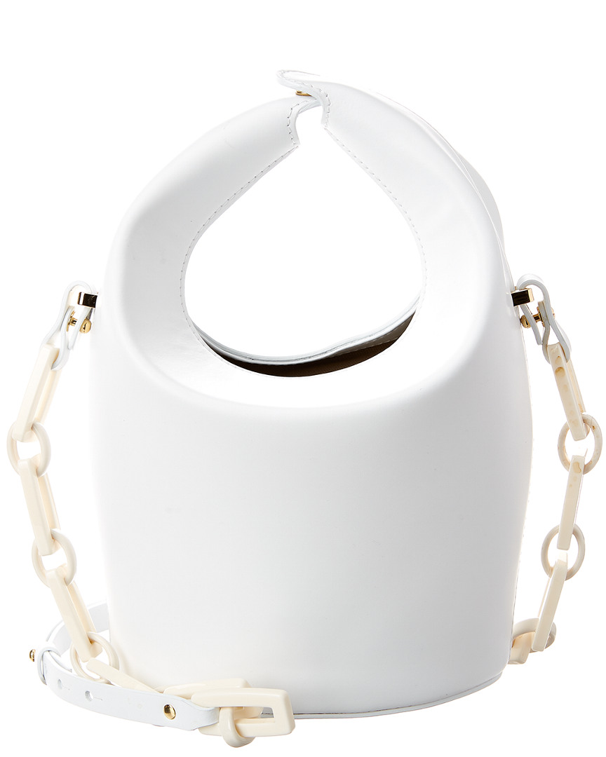 Image of Nico Giani Kalea Top Handle Leather Bucket Bag