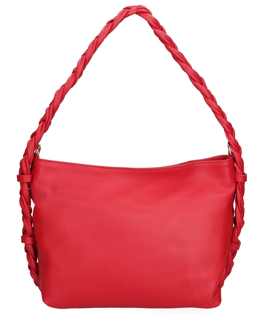 Chiara Ferretti Leather Shoulder Bag In Red