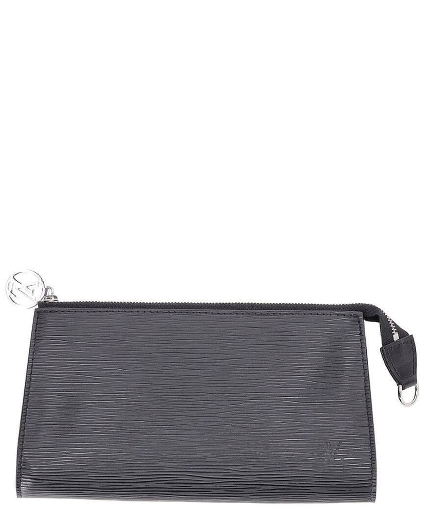 Pre-owned Louis Vuitton Black Epi Leather Pochette Accessoires Pouch Bag (authentic Pre-  Loved)
