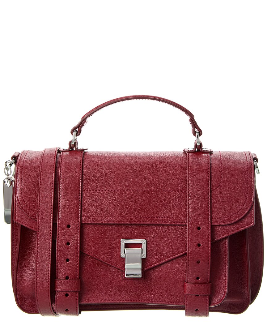 Ung Aja famlende Proenza Schouler Medium Ps1 Leather Satchel Bag In Red | ModeSens
