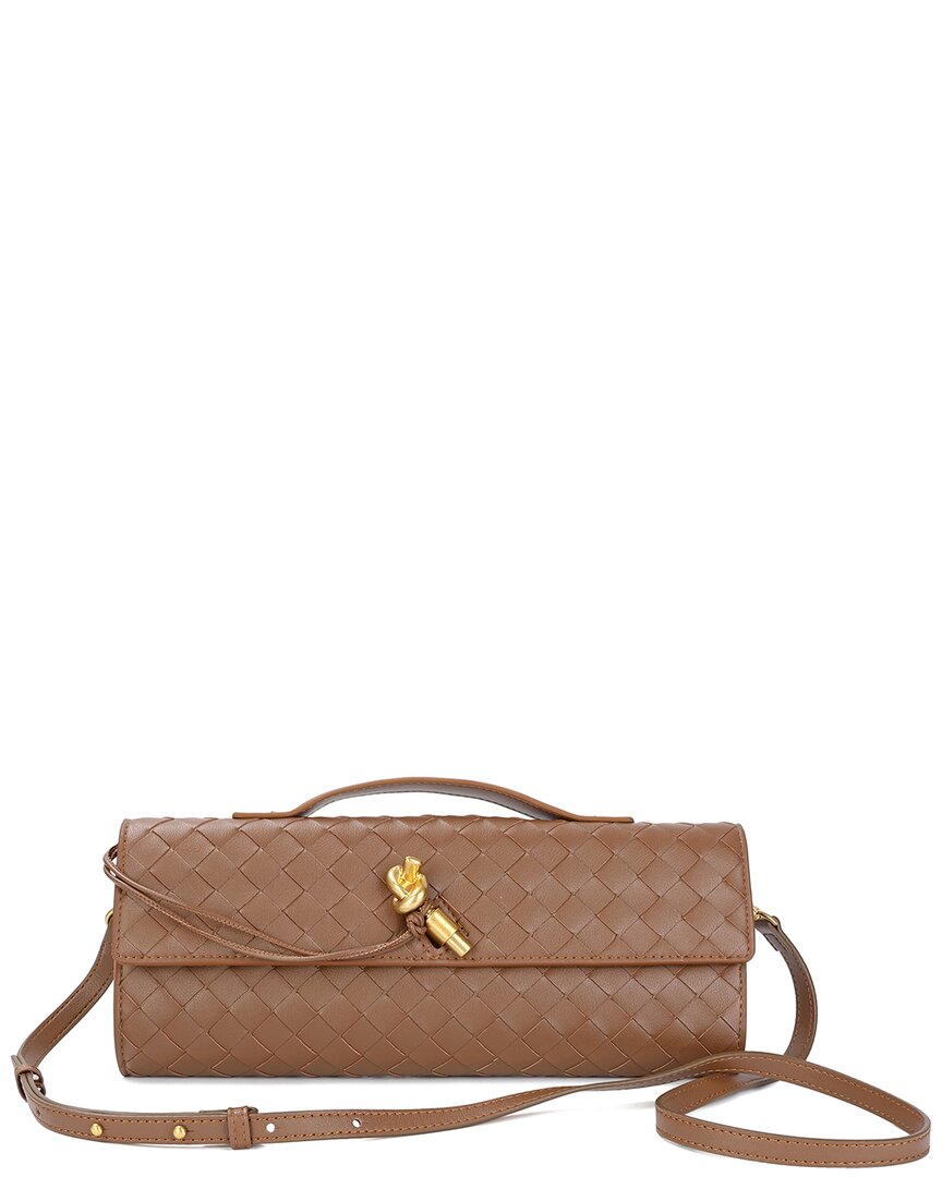 Tiffany & Fred Paris Woven Leather Clutch