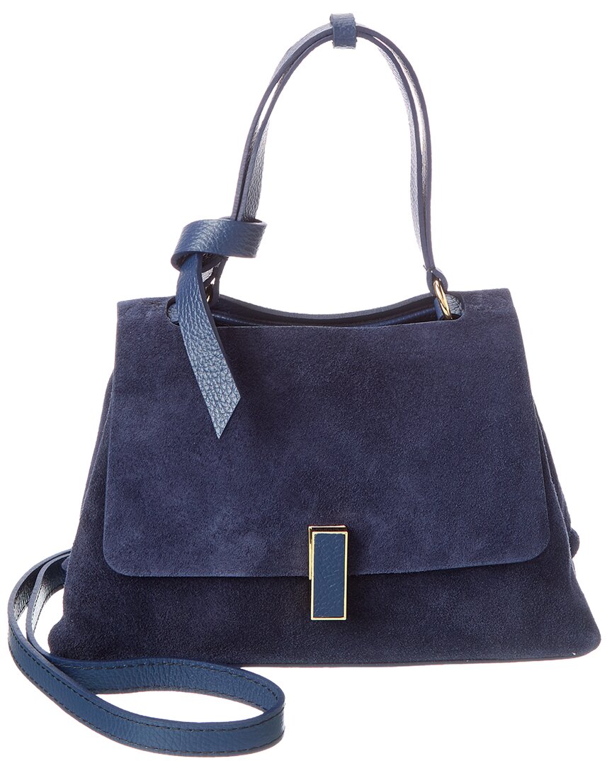 Isabella Rossetti Ella27 Suede Tote In Blue