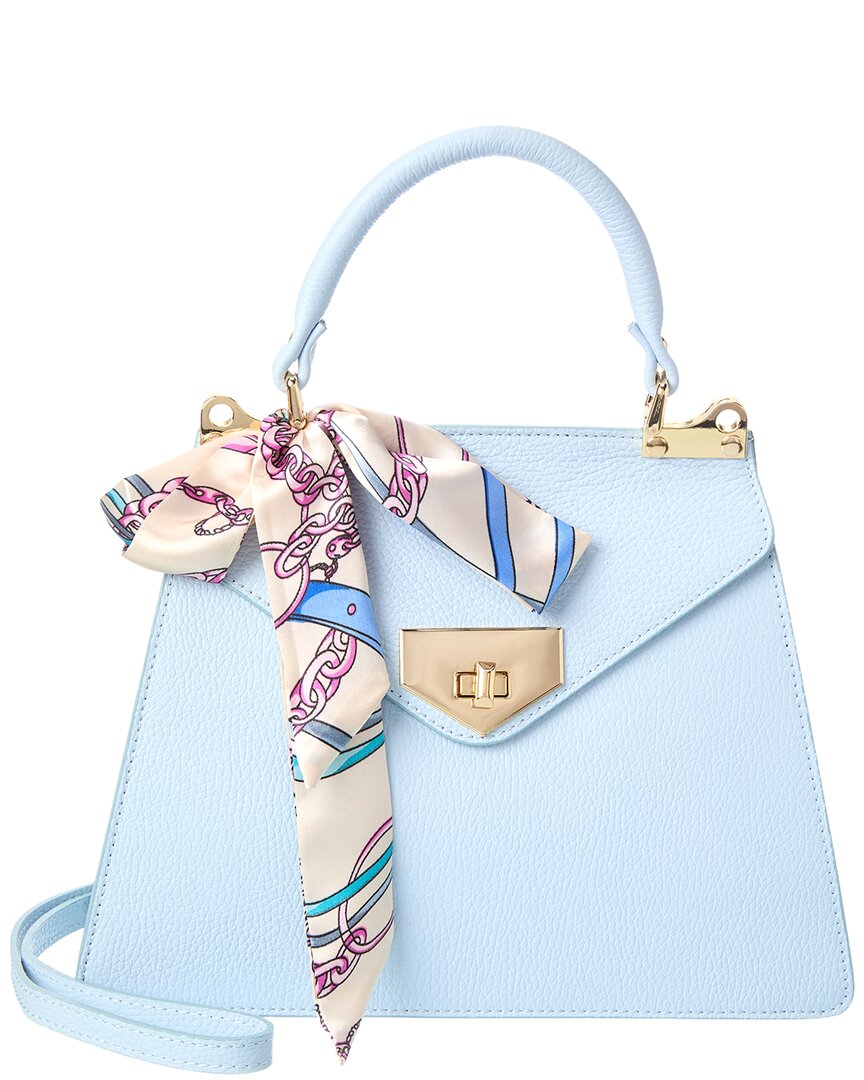 Isabella Rossetti Maxine27 Leather Satchel In Blue