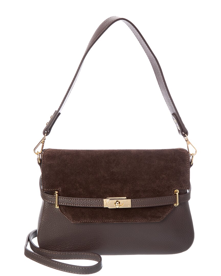 Isabella Rossetti Phoebe27 Leather Shoulder Bag In Brown