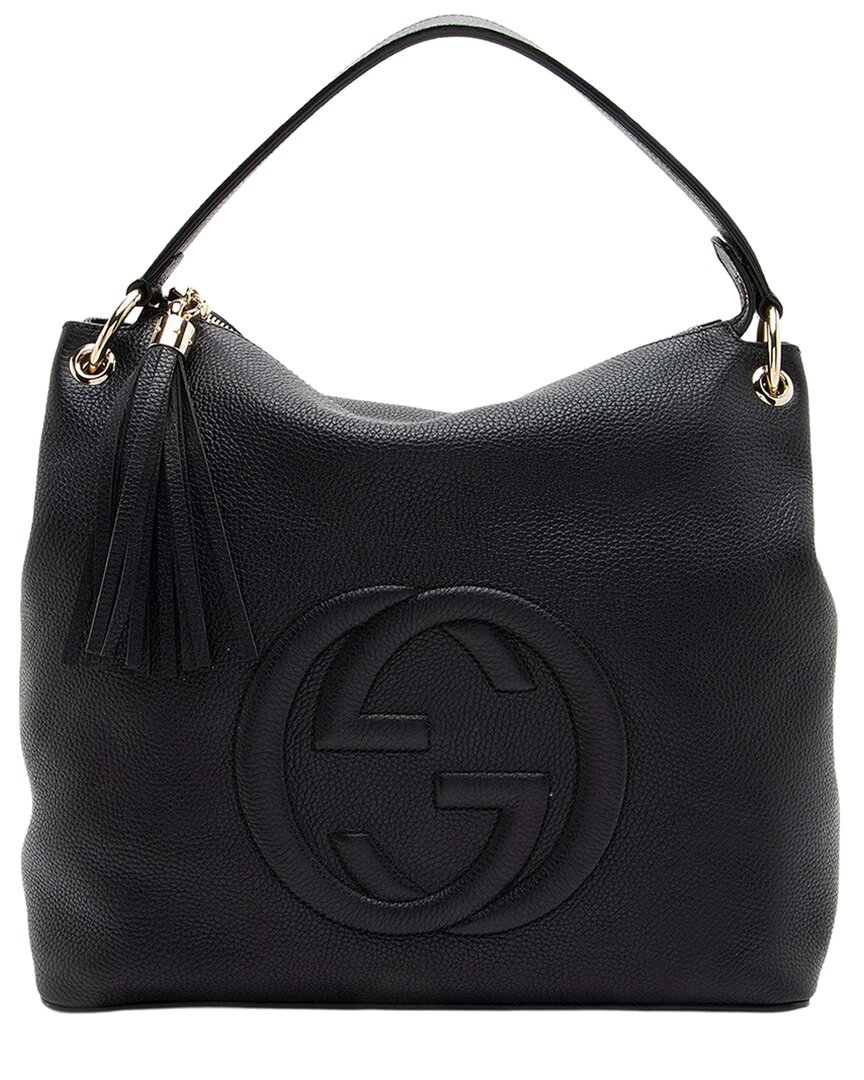 Gucci Black Leather Soho Large Shoulder Bag (authentic Pre-loved)