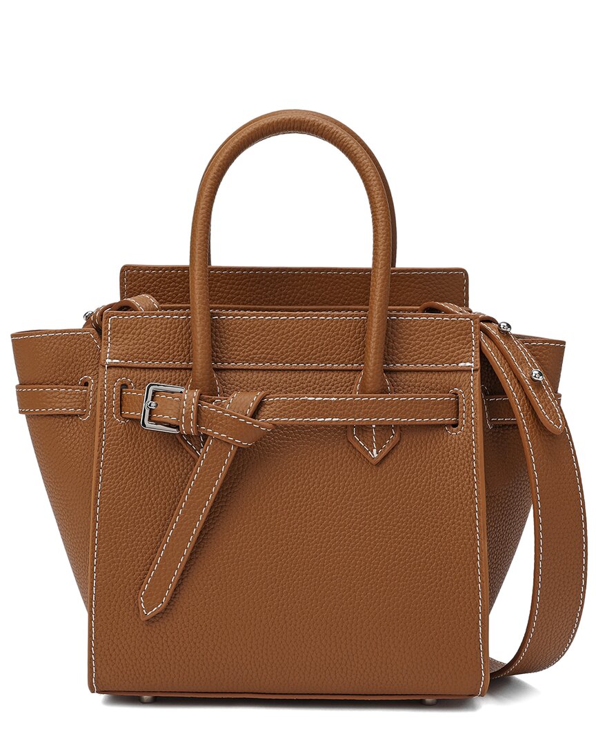 Tiffany & Fred Leather Satchel Messenger Bag
