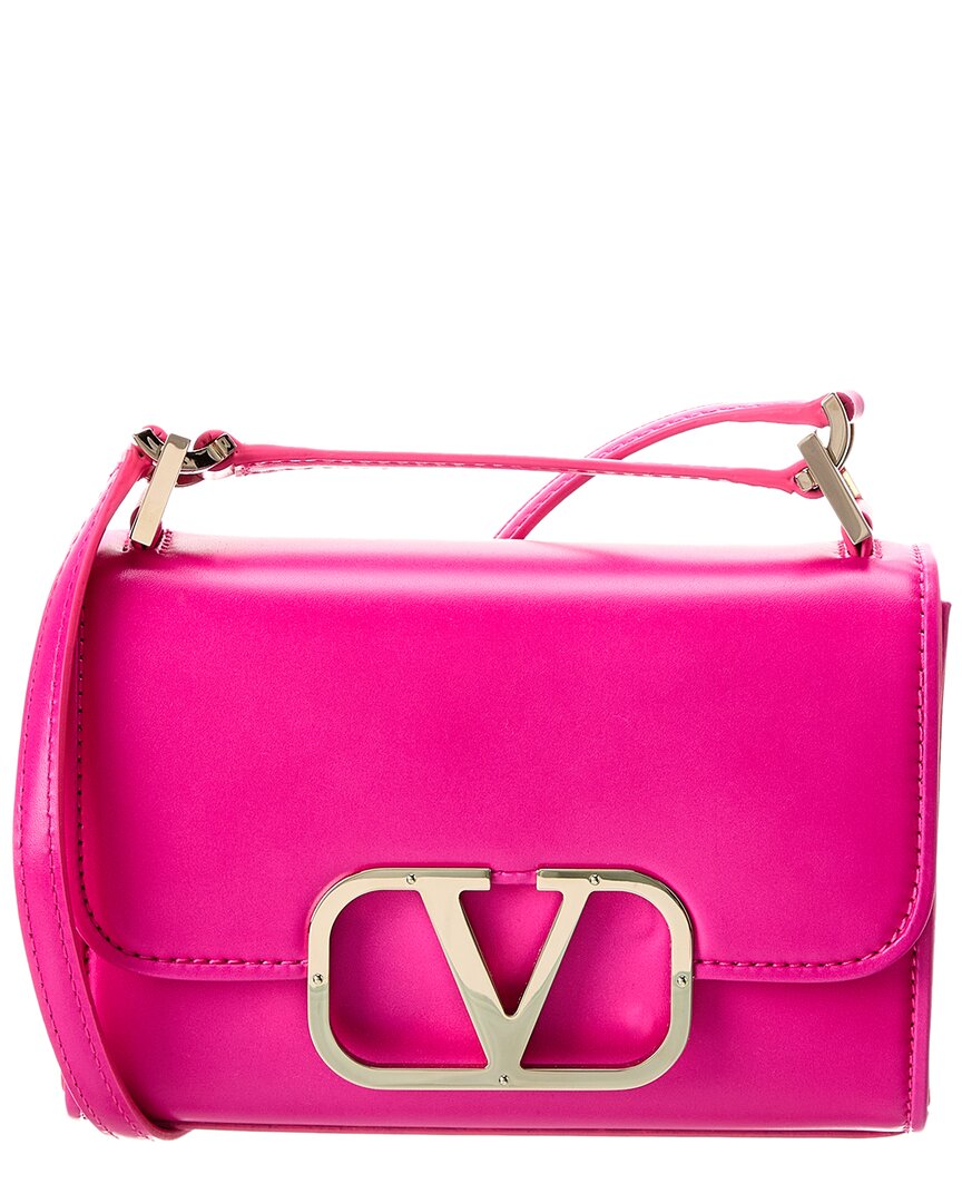 Valentino Garavani Vlogo Small Leather Shoulder Bag In Pink | ModeSens