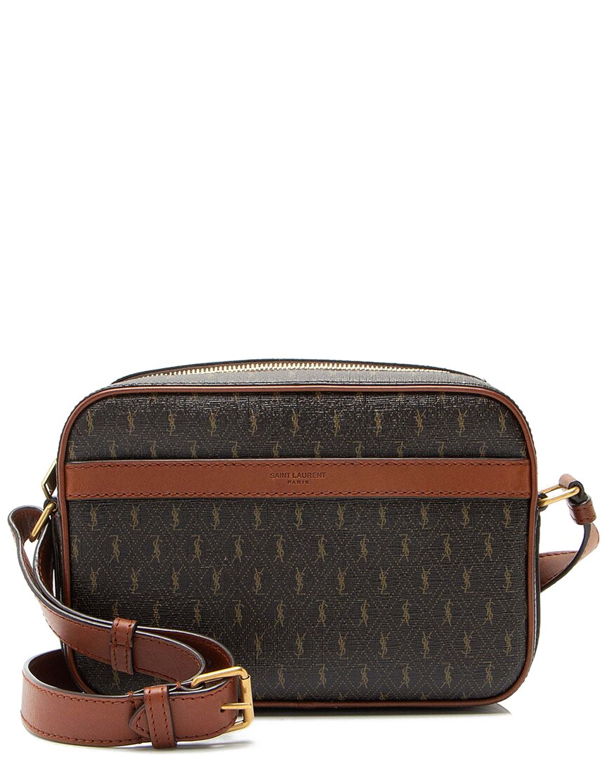Saint Laurent Brown Leather Le Monogramme Small Camera Bag (authentic Pre-  Loved)