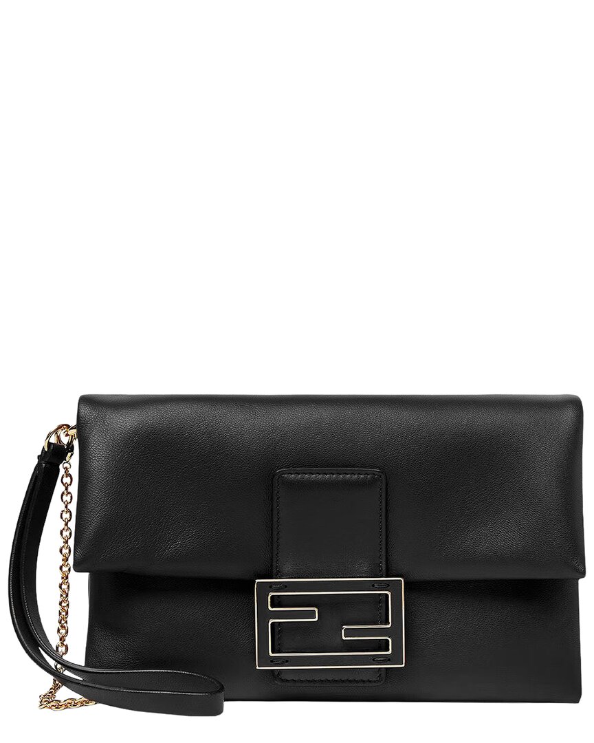 Fendi Black Leather Shoulder Bag