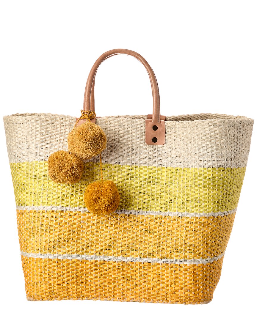 Mar Y Sol Samana Sisal Tote In Yellow