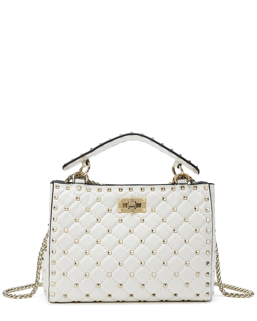 Tiffany & Fred Paris Quilted & Studded Leather Tote