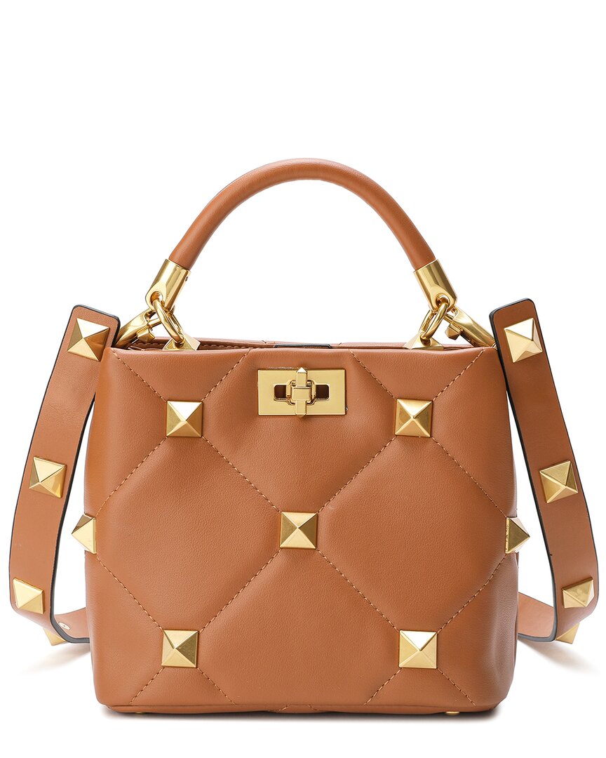 Tiffany & Fred Quilted Leather Crossbody In Brown