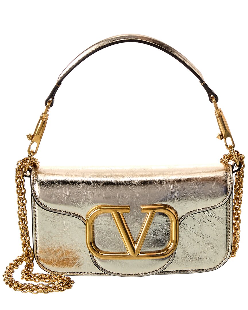 VALENTINO GARAVANI VLOGO LOCO SMALL LEATHER SHOULDER BAG