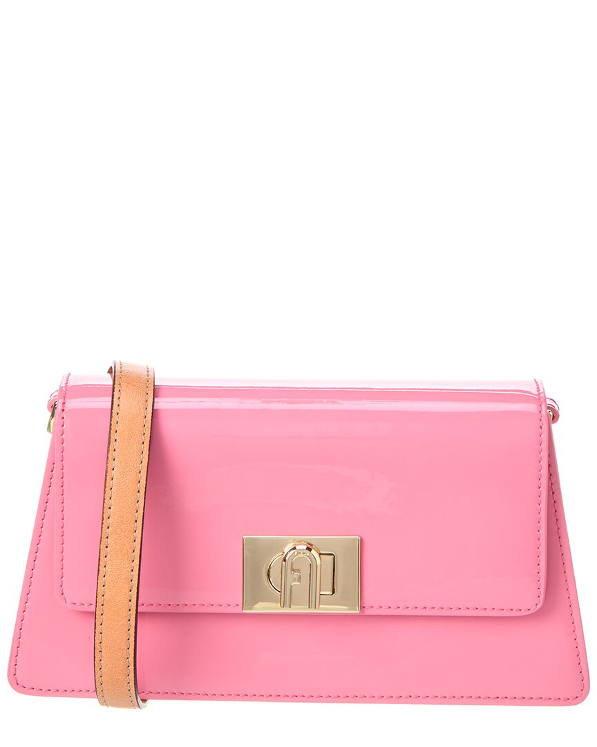 Furla Zoe Mini Leather Shoulder Bag In Pink