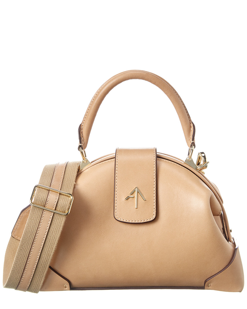 Image of Manu Atelier Demi Web Leather Shoulder Bag