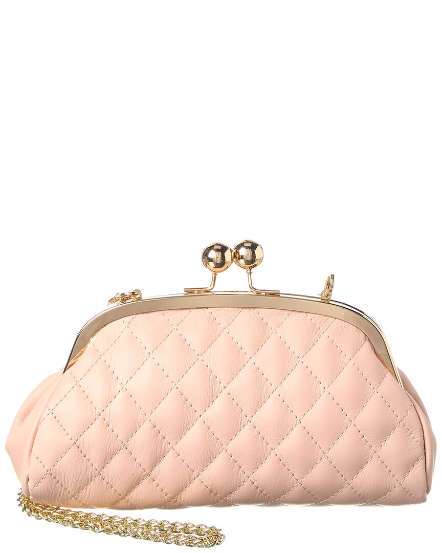 Isabella Rossetti Alethea Leather Handbag In Pink