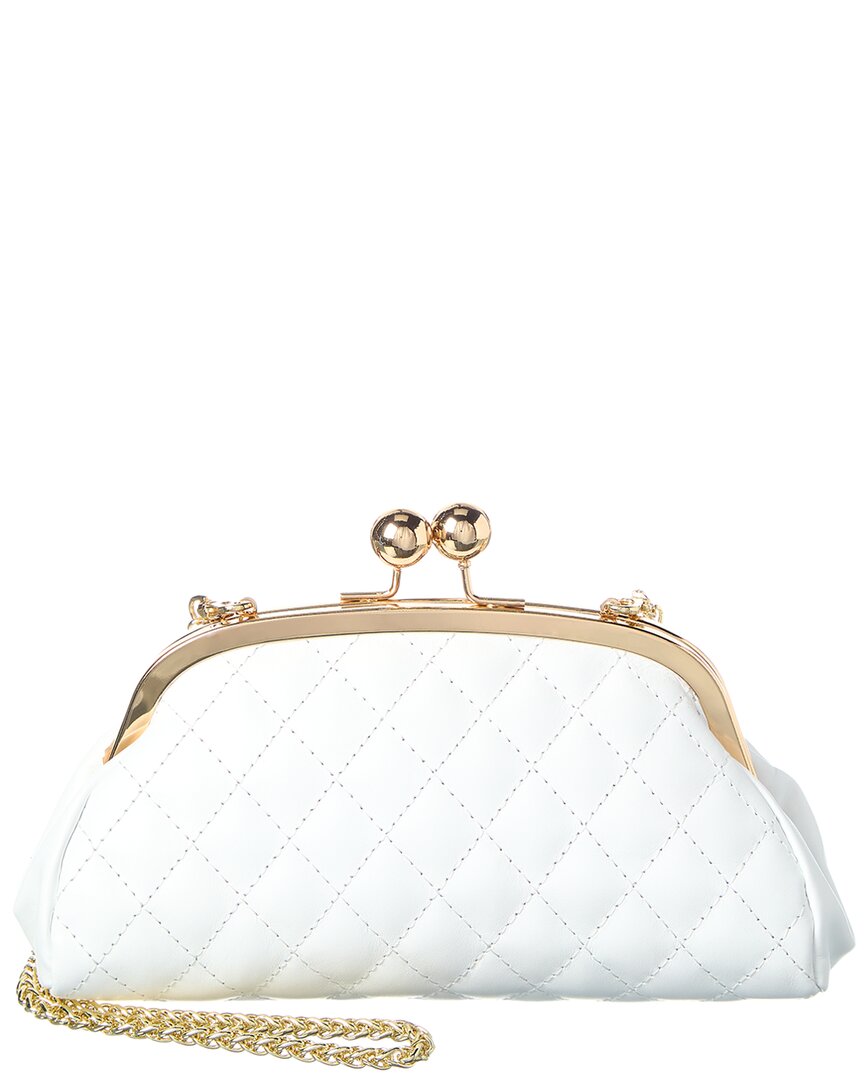 Isabella Rossetti Alethea Leather Handbag In White
