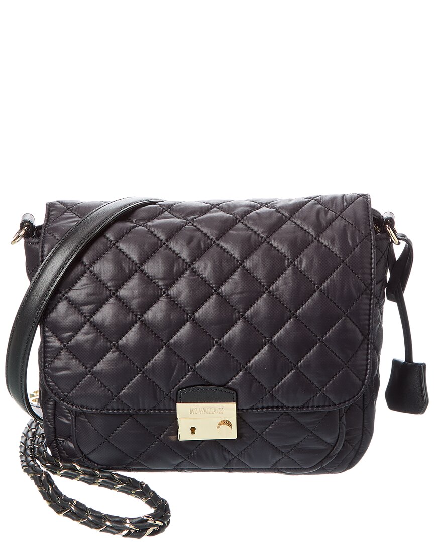 Mz Wallace Medium Crosby Lock Crossbody In Black