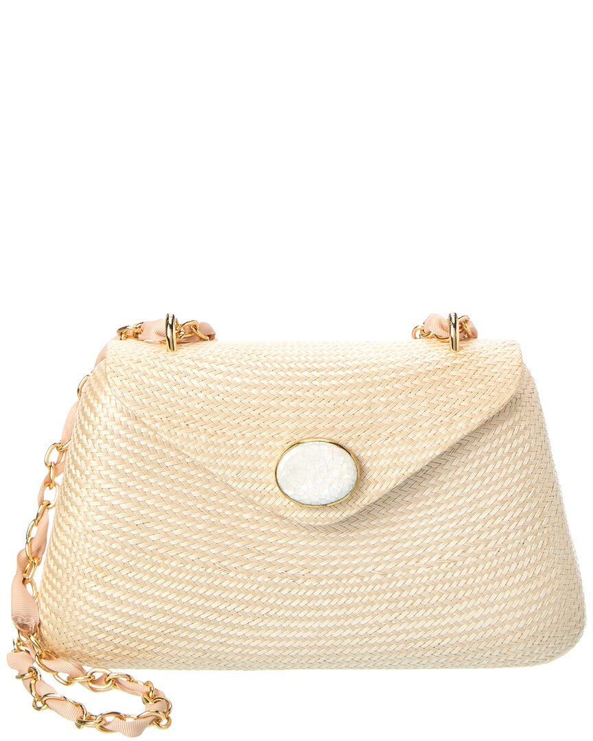 Rafe Rafé Rocio Straw Shoulder Bag In White