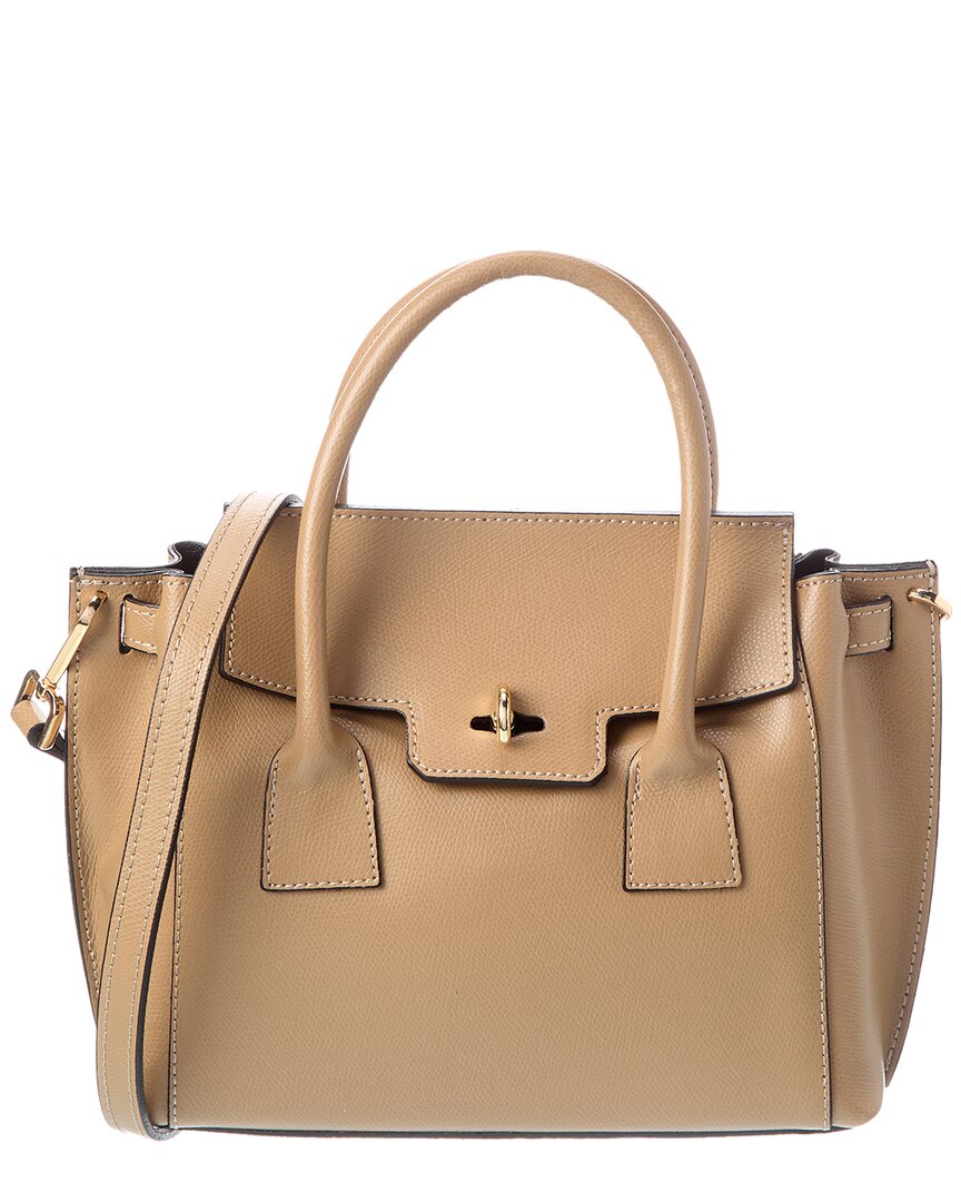 Italian Leather Top Handle Tote