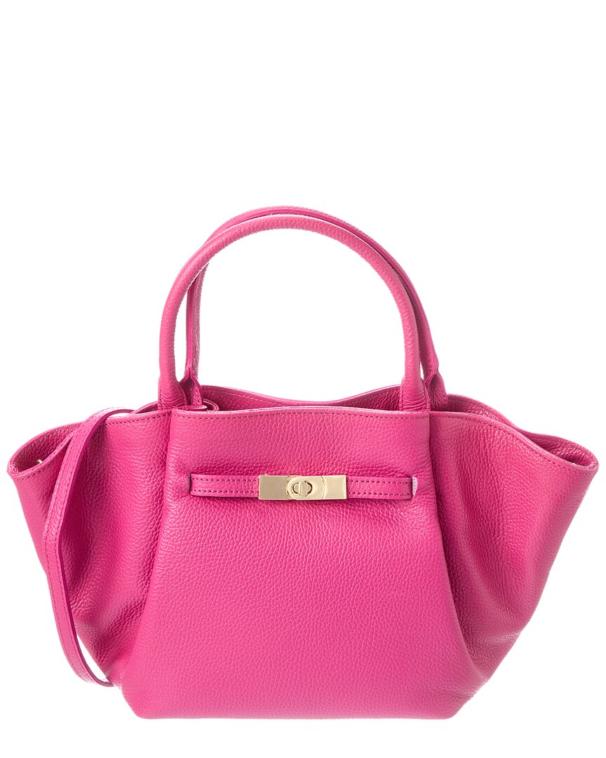 Italian Leather Top Handle Tote