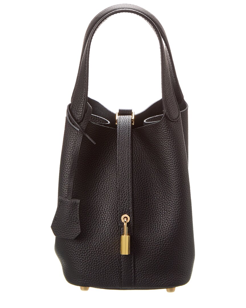 Shop Tiffany & Fred Paris Leather Satchel In Black