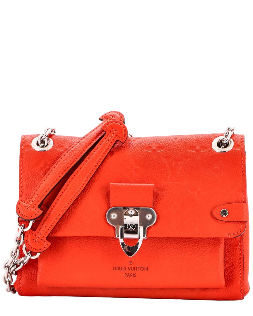 Louis Vuitton Orange Monogram Empreinte Leather Vavin Bb (authentic Pre-loved) In Orange/orange