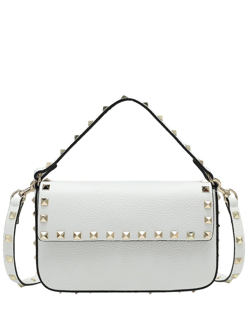 Tiffany & Fred Paris Tiffany And Fred Paris Studded Leather Mini Shoulder Bag In White