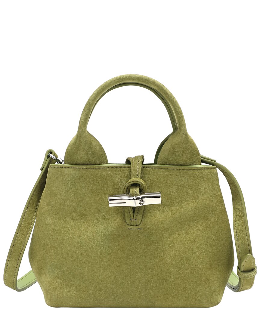 Tiffany & Fred Paris Tiffany And Fred Paris Elegant Mini Suede Leather Satchel In Green