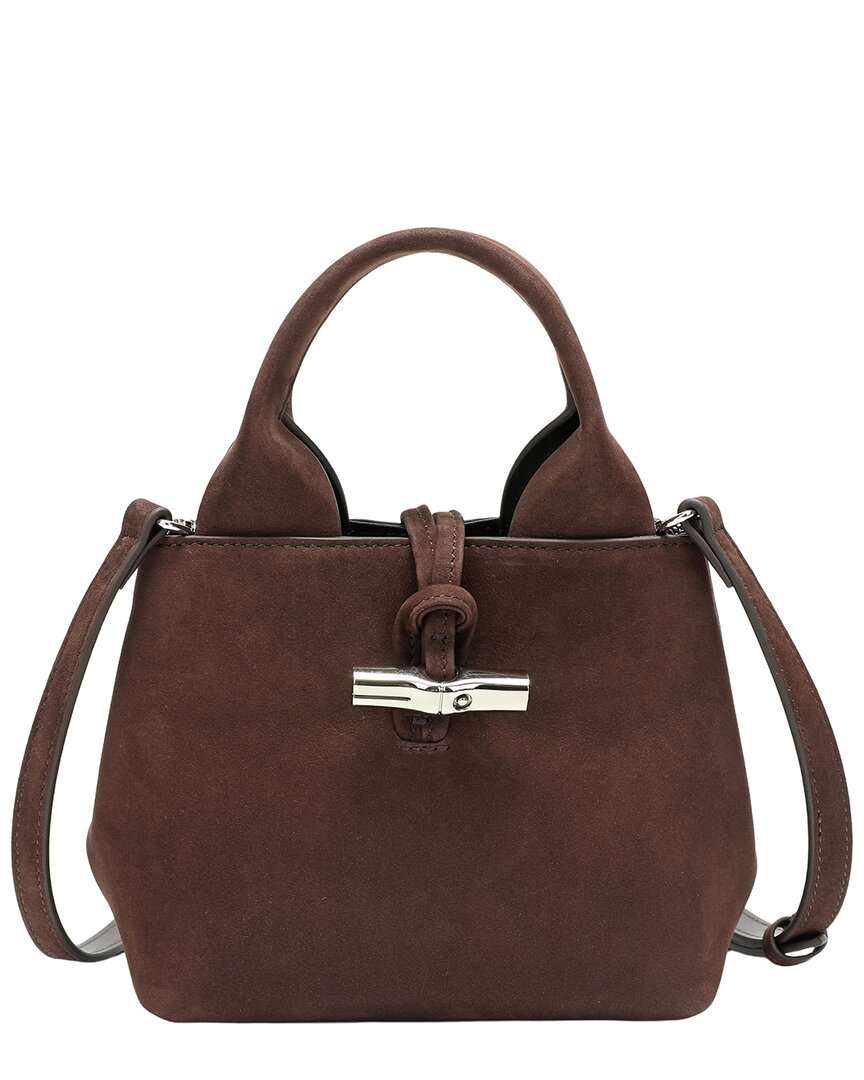 Tiffany & Fred Paris Tiffany And Fred Paris Elegant Mini Suede Leather Satchel In Brown