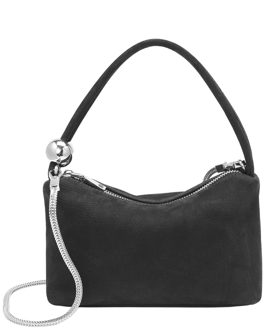 Tiffany & Fred Paris Tiffany And Fred Paris Mini Suede Leather Shoulder Bag In Black