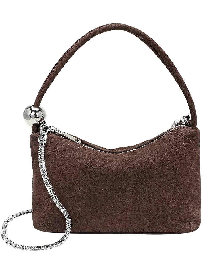 Tiffany & Fred Paris Tiffany And Fred Paris Mini Suede Leather Shoulder Bag In Brown