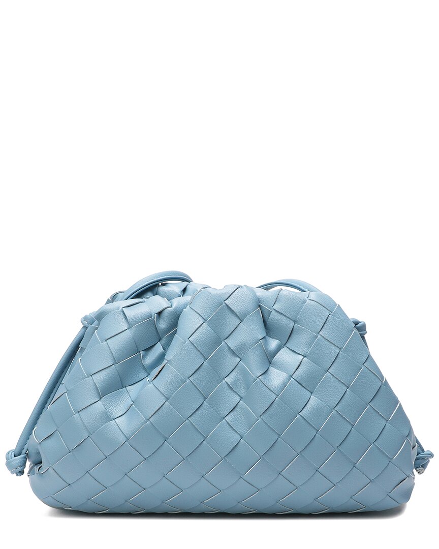 Tiffany & Fred Woven Leather Pouch Shoulder Bag
