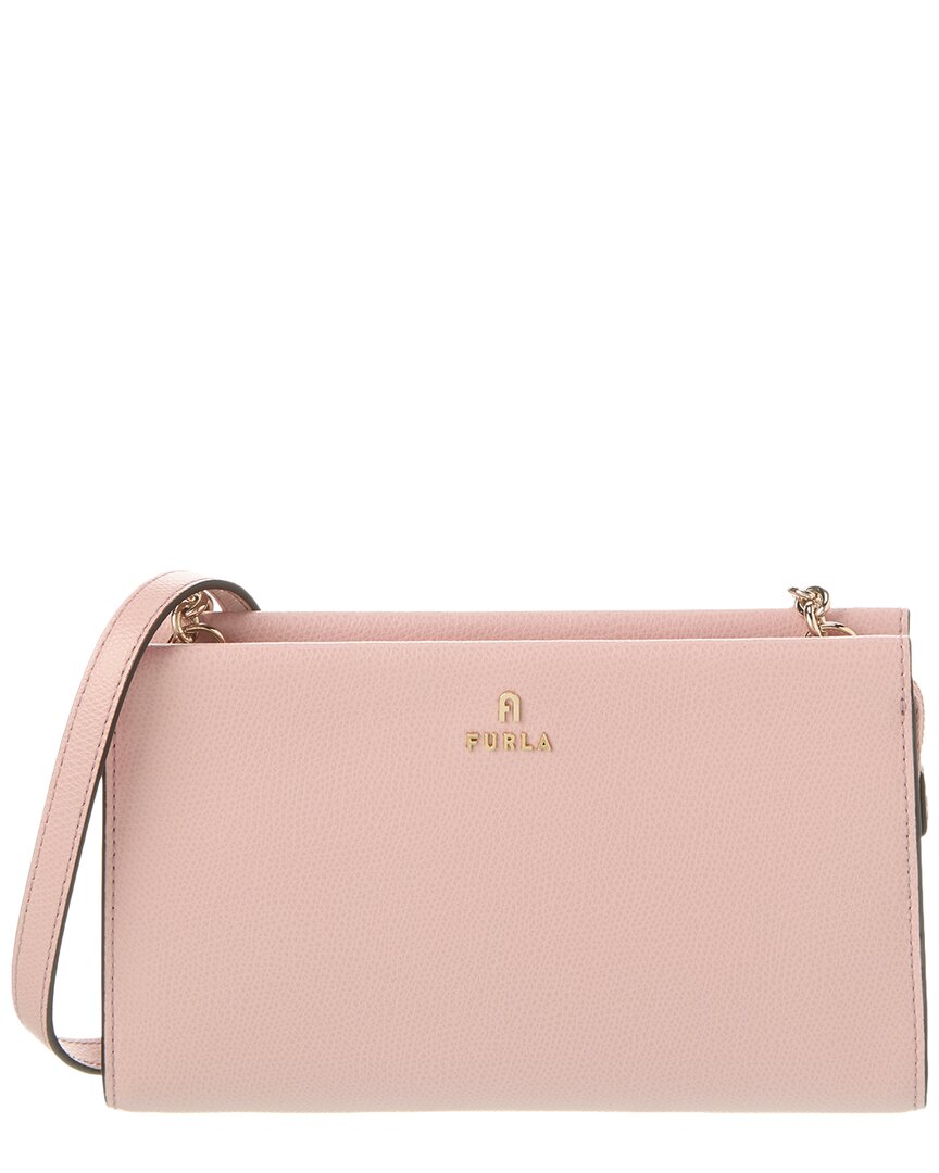 Shop Furla Camelia Mini Leather Crossbody