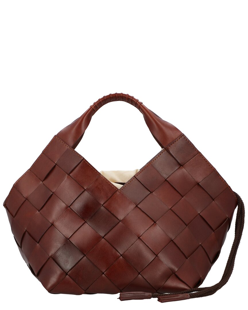 Dragon Diffusion Botteghe Leather Shoulder Bag In Brown
