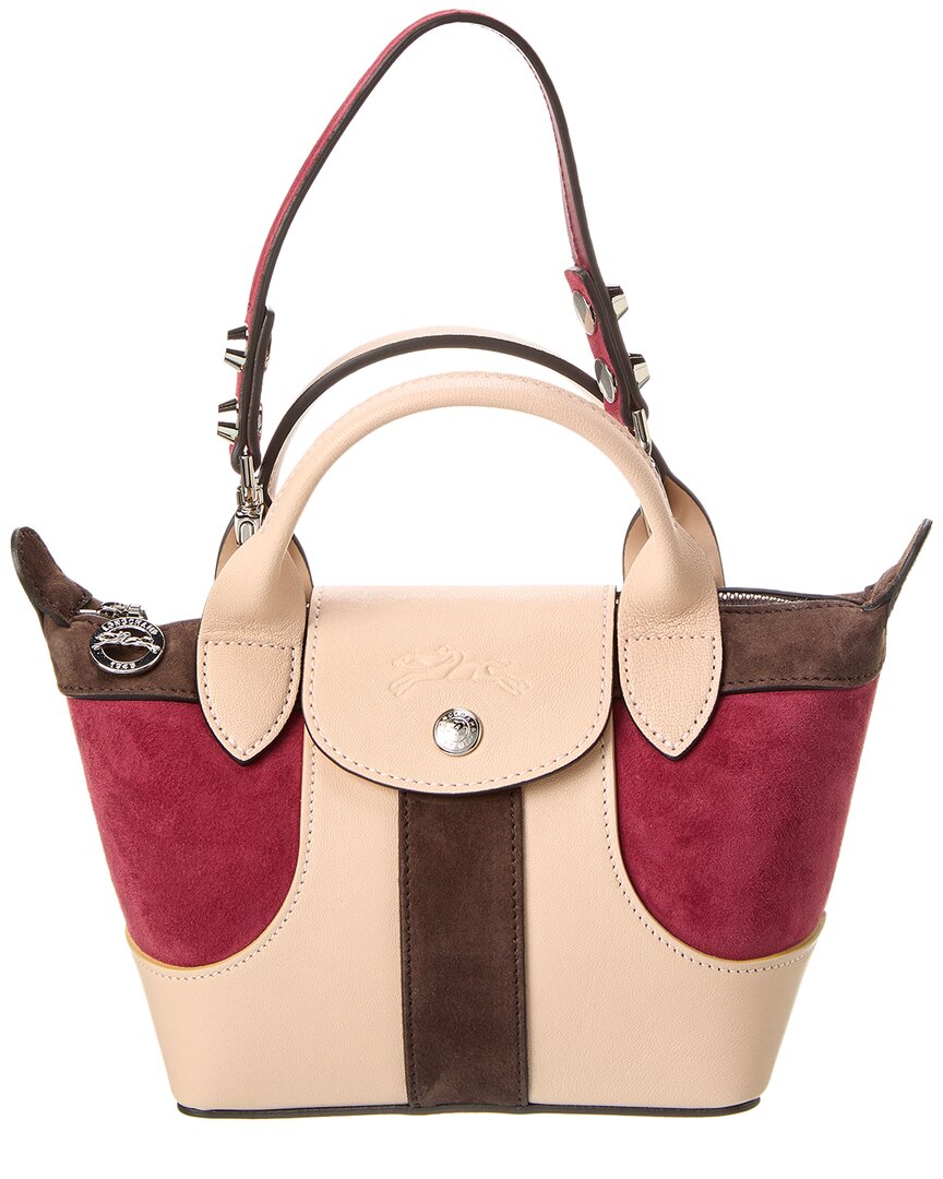Longchamp Le Pliage Cuir Women's Leather Top Handle Bag, Extra Small