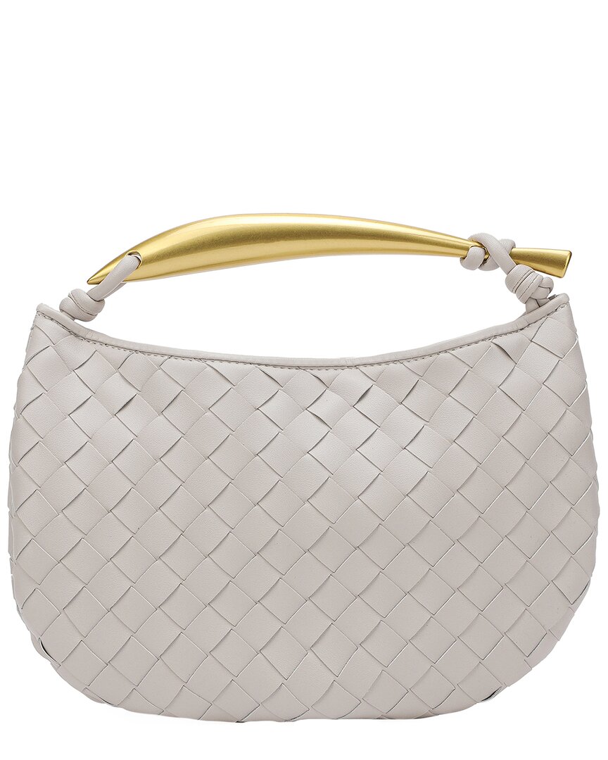 TIFFANY & FRED TIFFANY & FRED PARIS WOVEN LEATHER TOP HANDLE CLUTCH