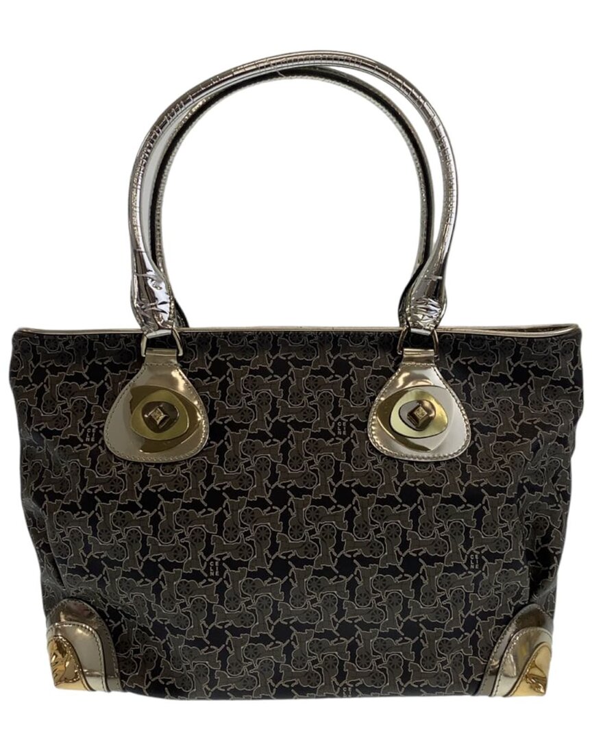 Celine Vintage Salky Carriage Tote Shoulder Bag (authentic Pre-loved) In Brown